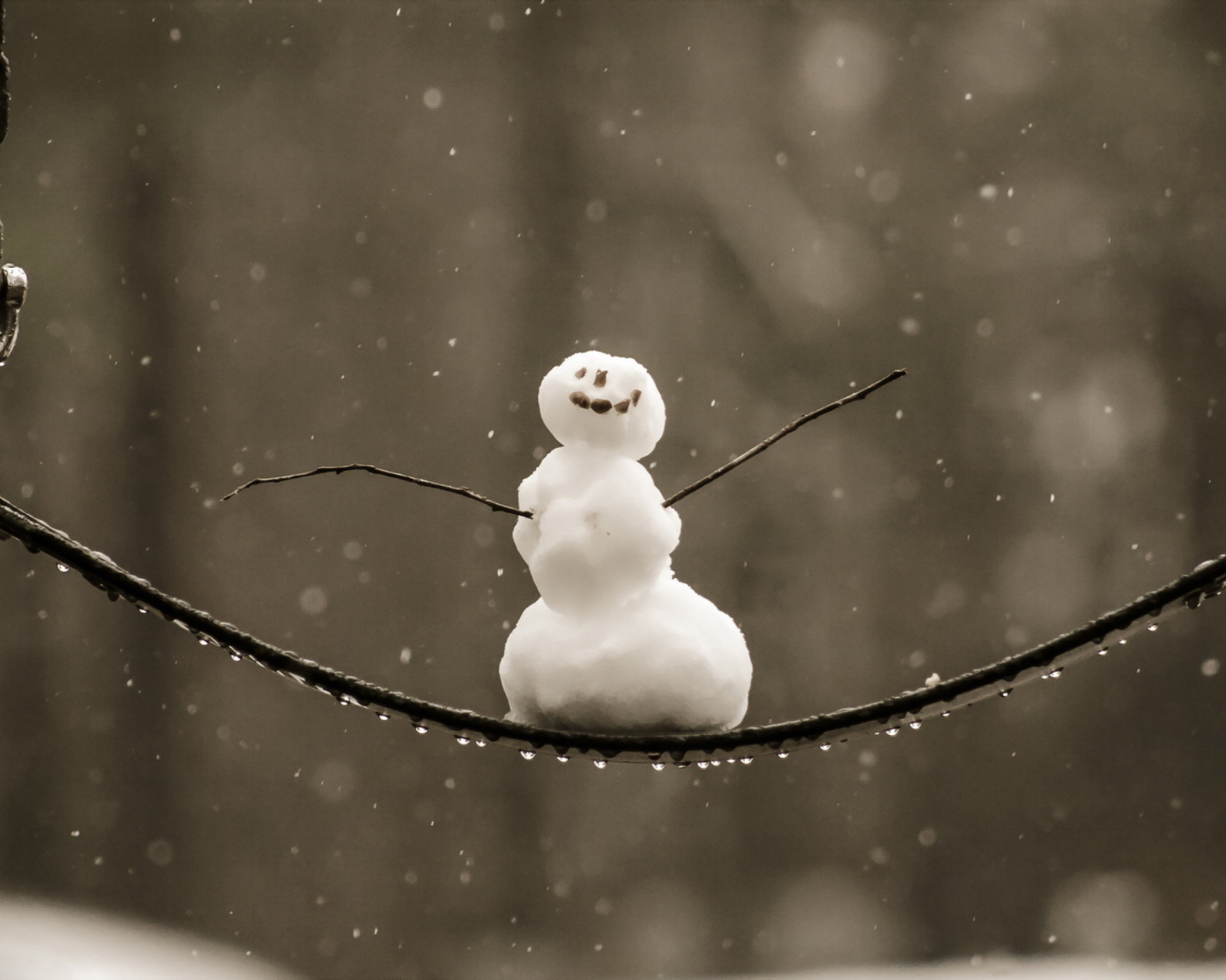 Fondo de pantalla Happy Snowman 1600x1280