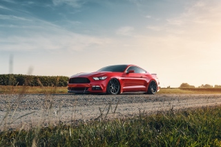 Ford Mustang GT Red Picture for Android, iPhone and iPad