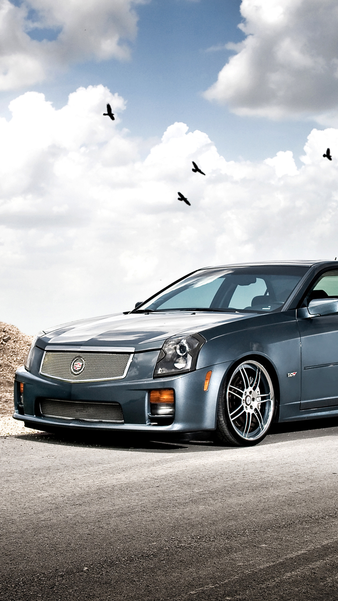 Fondo de pantalla Cadillac CTS-V Test Drive 1080x1920