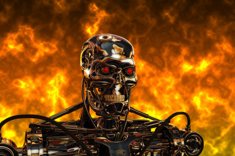 Das Cyborg Terminator Wallpaper 480x320