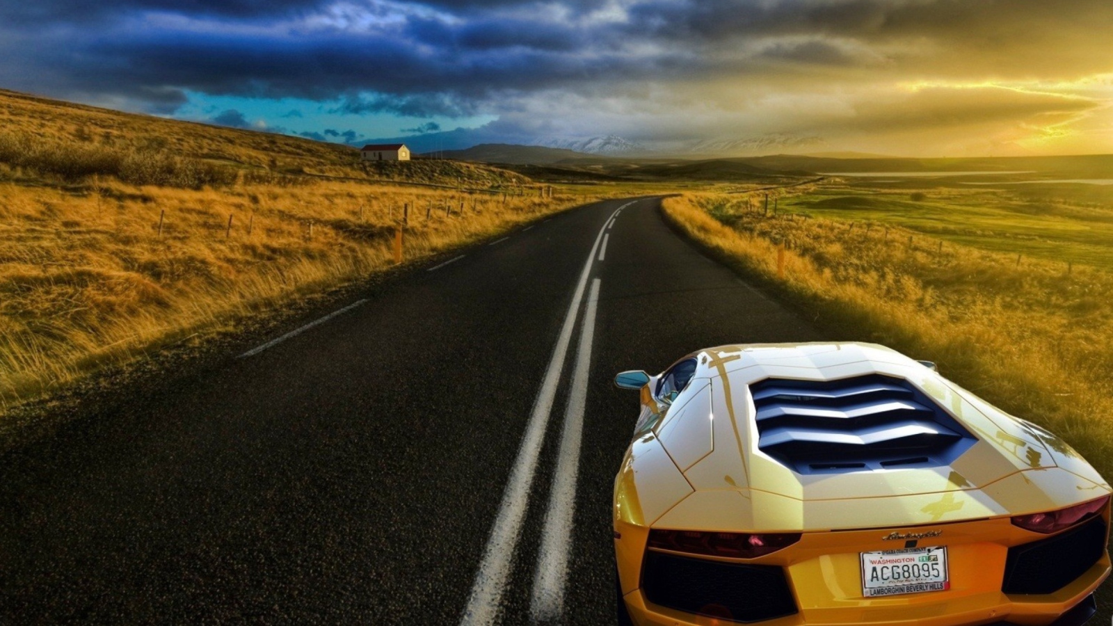 Fondo de pantalla Lamborghini Aventador 1600x900