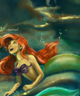 Little Mermaid Painting - Obrázkek zdarma pro Nokia X2
