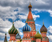 Das Saint Basil's Cathedral - Red Square Wallpaper 176x144