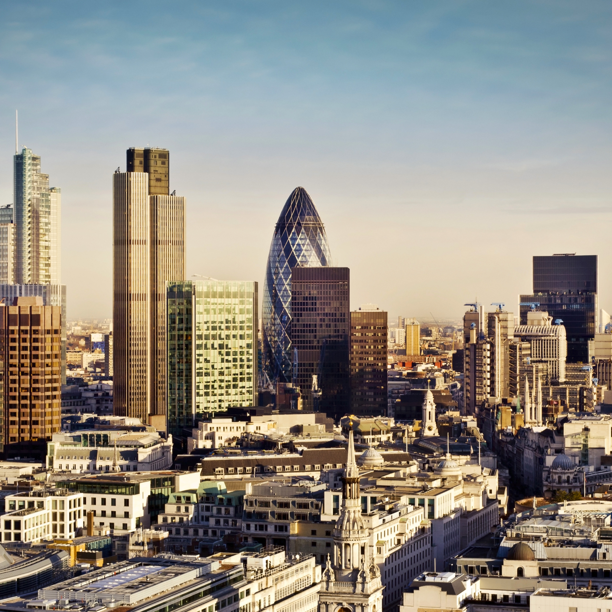 Das London City Panorama Wallpaper 2048x2048