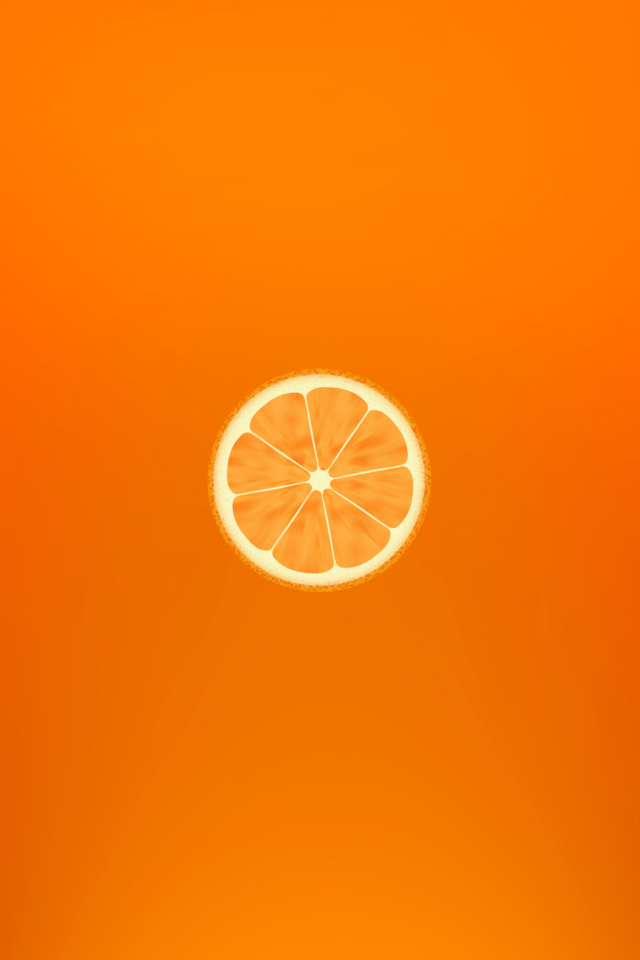Das Orange Illustration Wallpaper 640x960