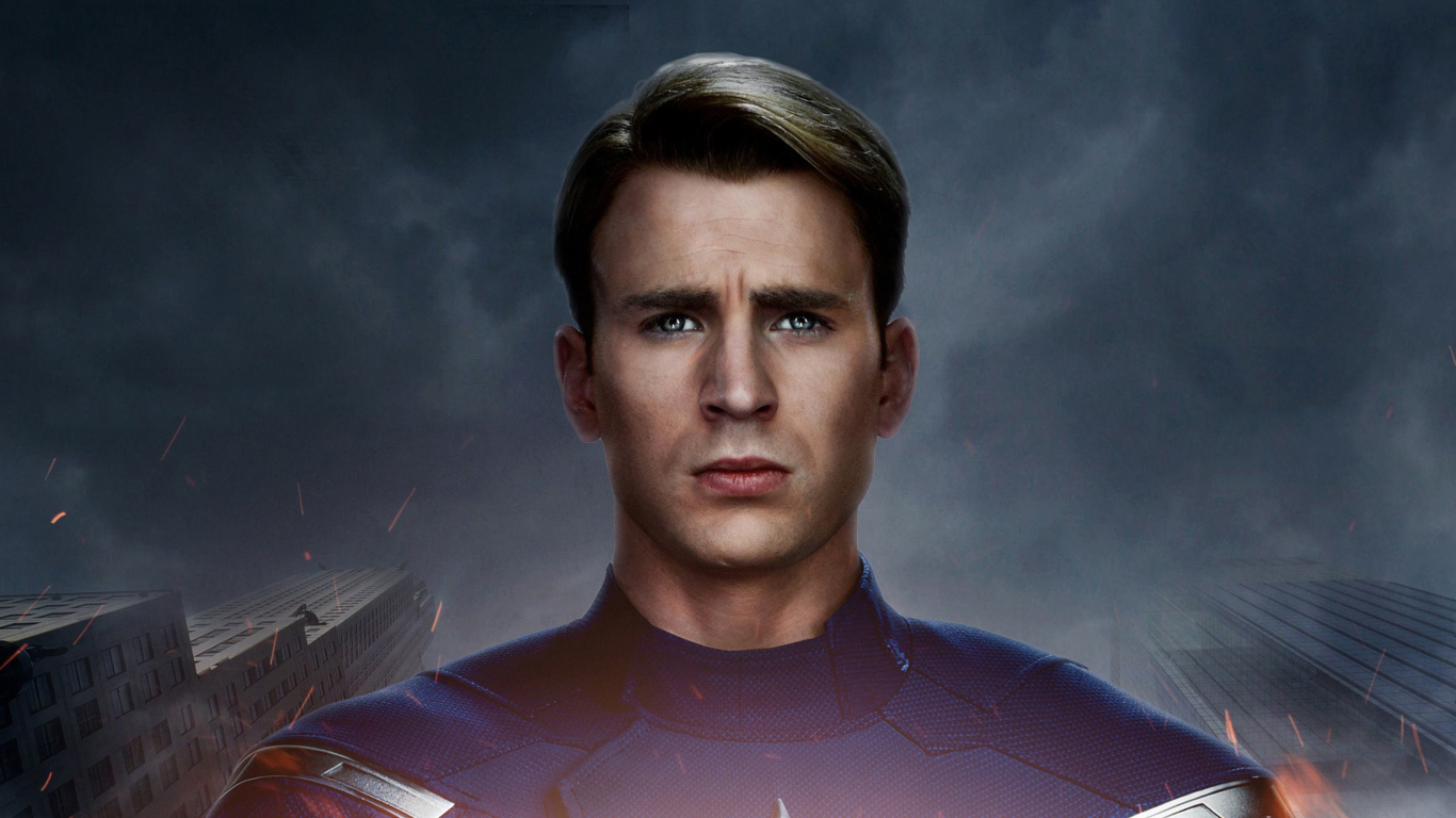 Fondo de pantalla Captain America 1366x768
