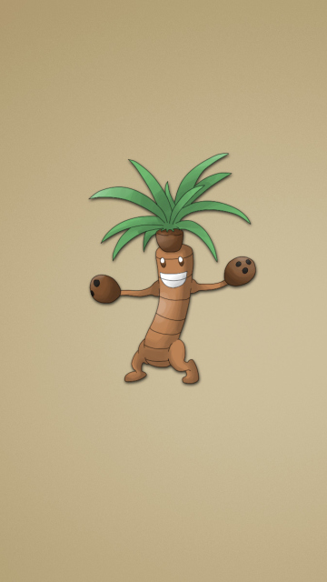 Funny Coconut Palm Tree Illustration screenshot #1 360x640