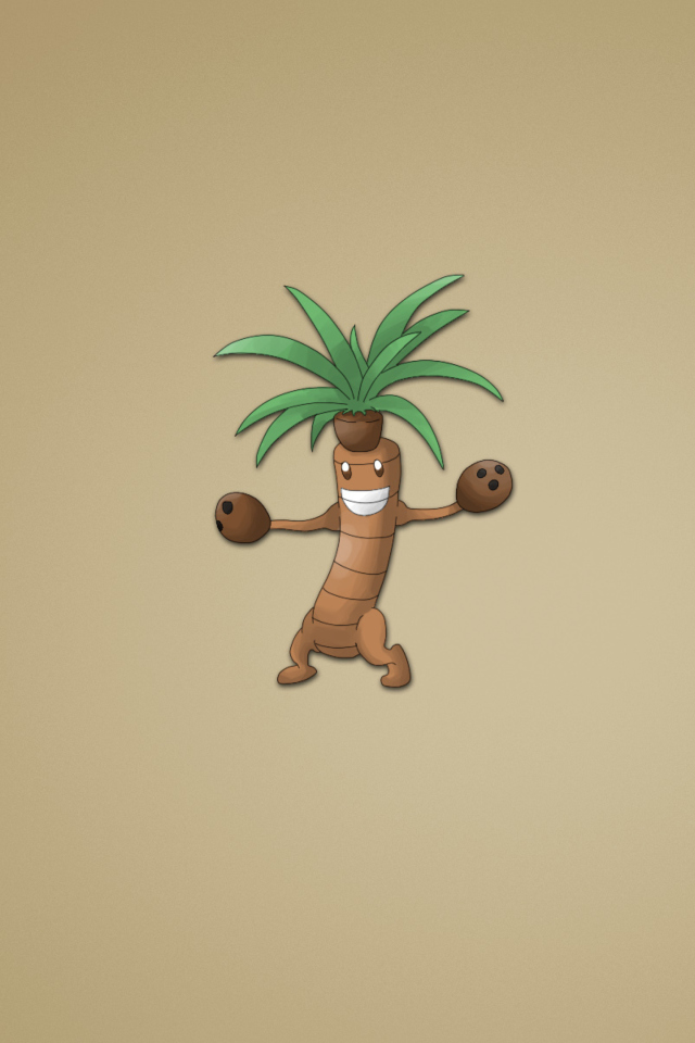 Screenshot №1 pro téma Funny Coconut Palm Tree Illustration 640x960