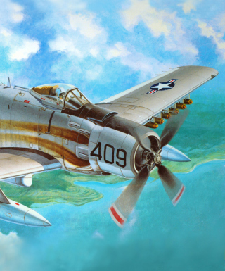 Kostenloses Douglas A-1 Skyraider Wallpaper für iPhone 6