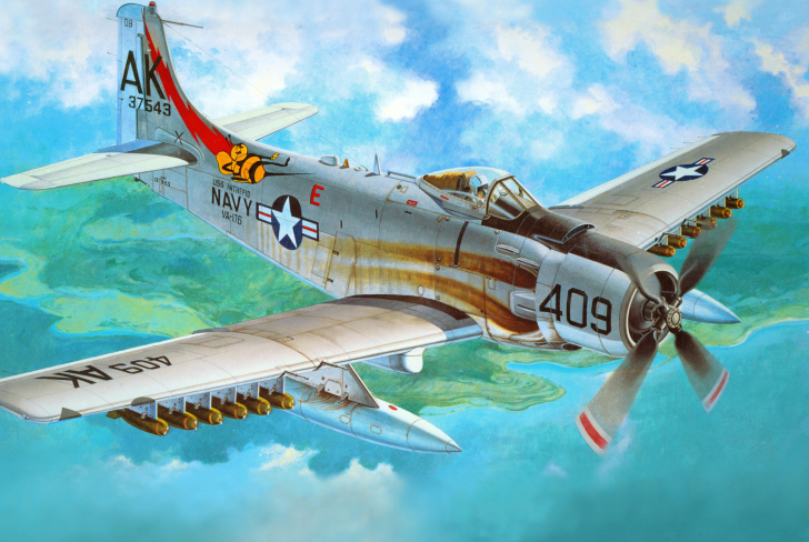 Screenshot №1 pro téma Douglas A-1 Skyraider