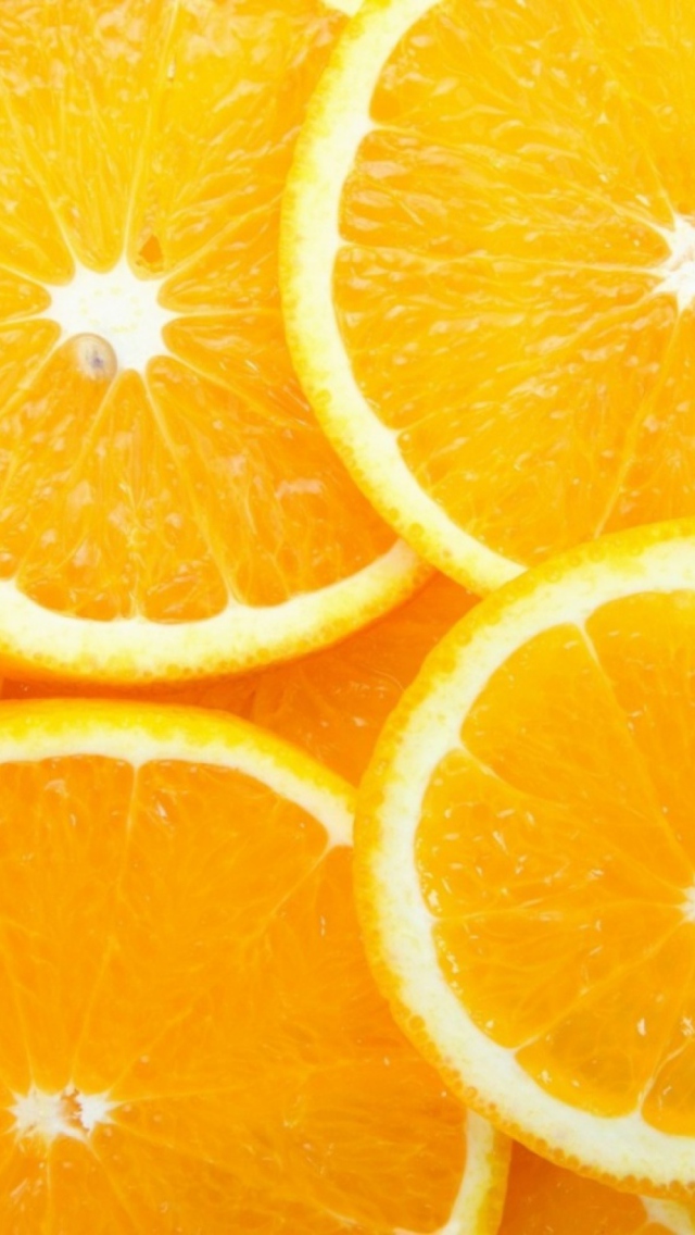 Fondo de pantalla Orange Slices 640x1136