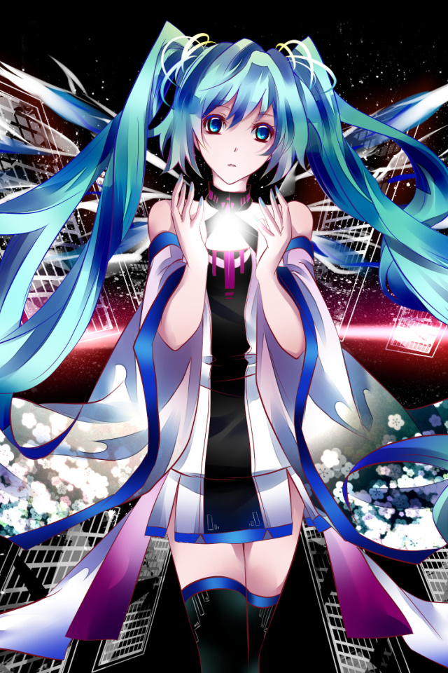 Das Vocaloid Hatsune Miku Wallpaper 640x960