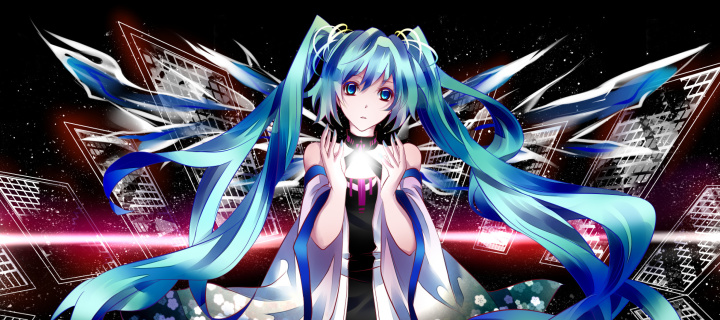 Screenshot №1 pro téma Vocaloid Hatsune Miku 720x320