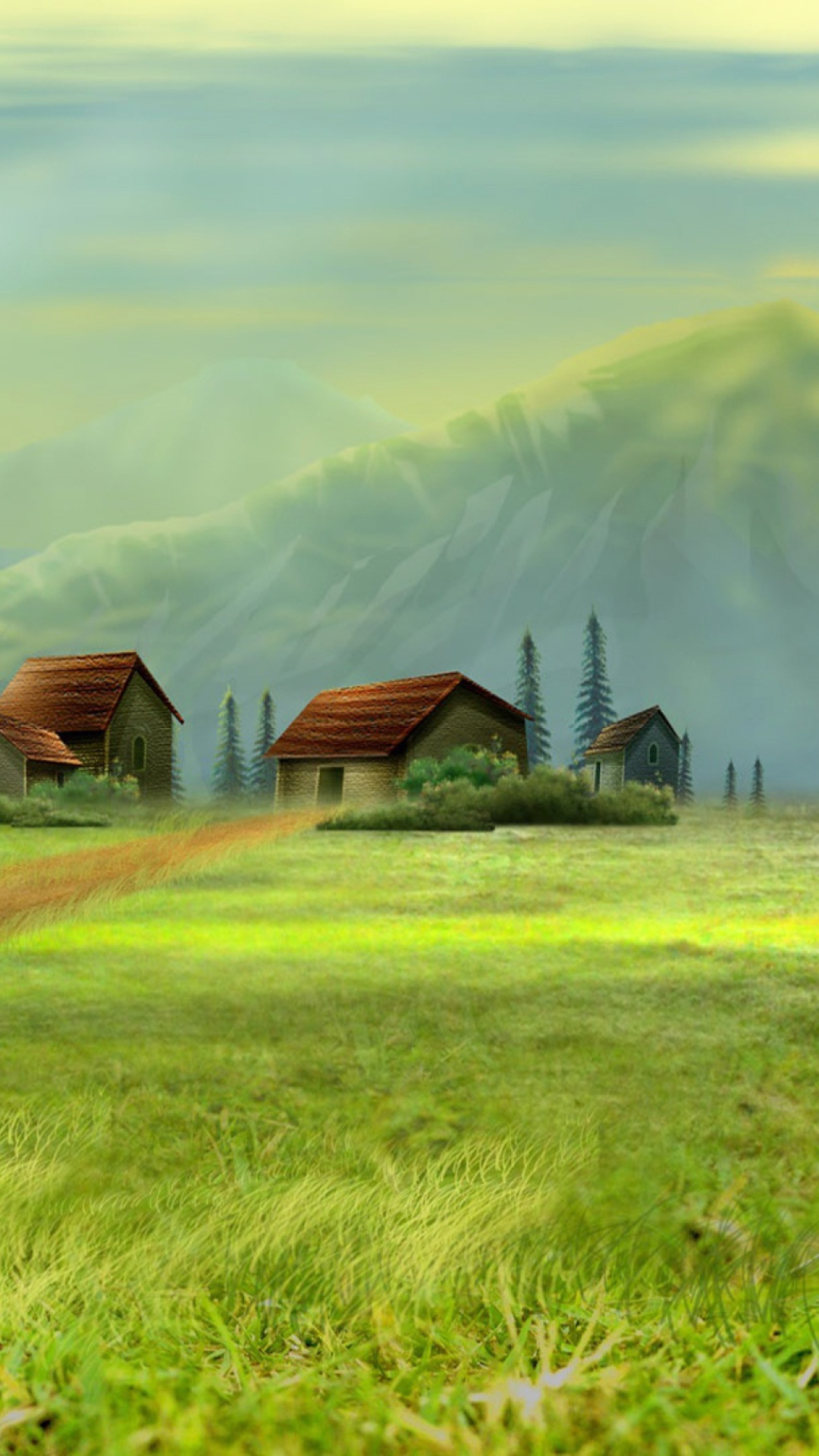 Screenshot №1 pro téma Small Village Drawing 1080x1920
