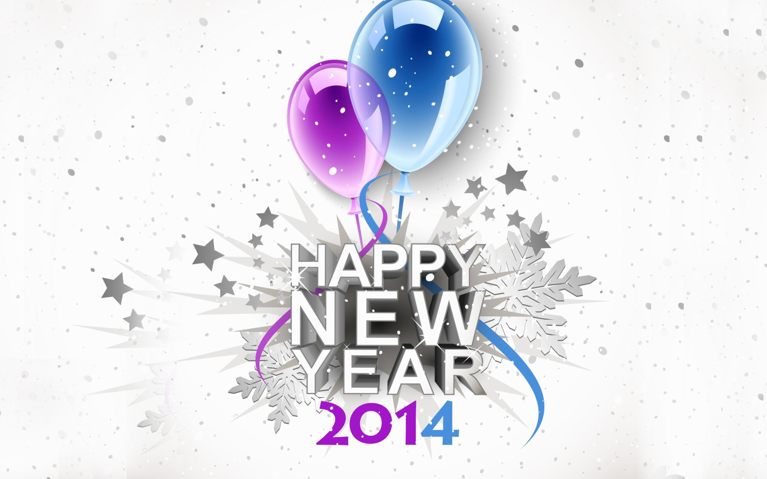 Das Happy New Year 2014 Wallpaper 2560x1600
