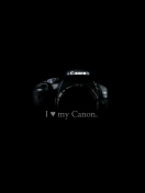 Fondo de pantalla I Love My Canon 132x176