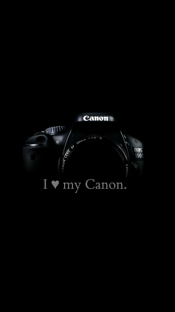 Fondo de pantalla I Love My Canon 360x640
