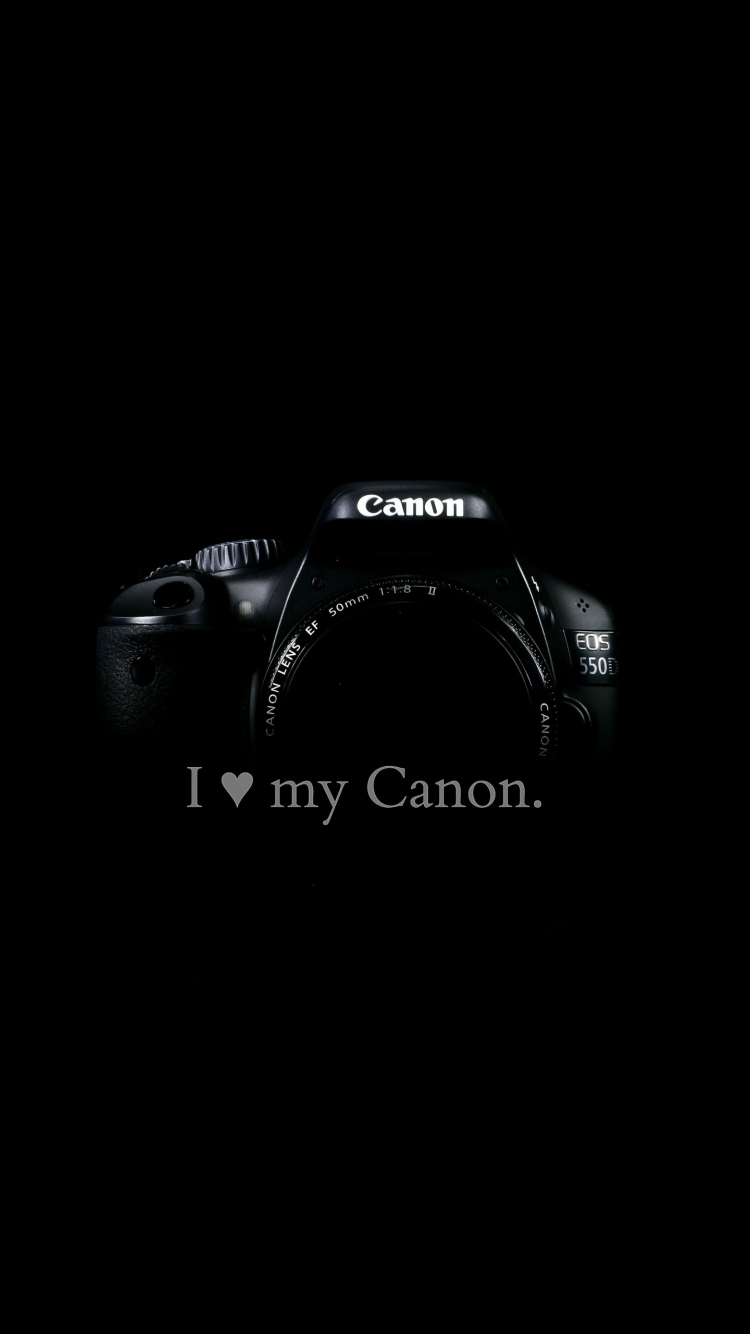 Обои I Love My Canon 750x1334