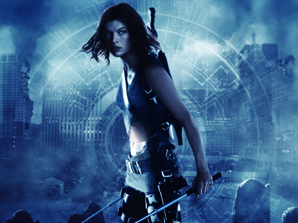 Sfondi Resident Evil, Milla Jovovich 1024x768