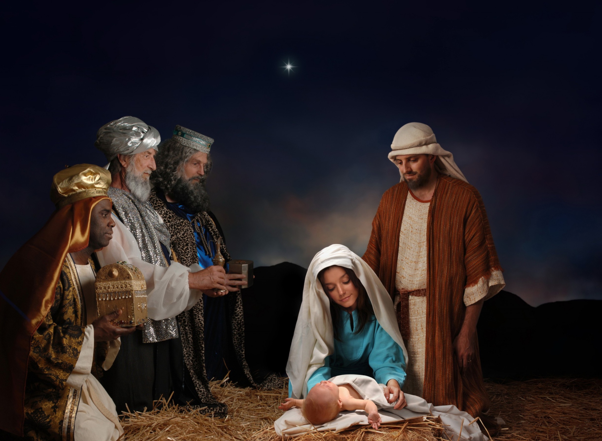 Das The Birth Of Christ Wallpaper 1920x1408