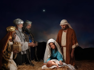 Das The Birth Of Christ Wallpaper 320x240