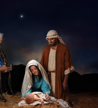 Kostenloses The Birth Of Christ Wallpaper für 2048x2048
