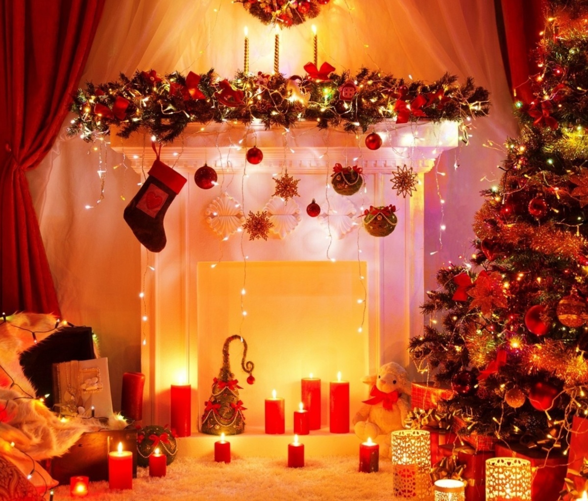 Home christmas decorations 2021 wallpaper 1200x1024