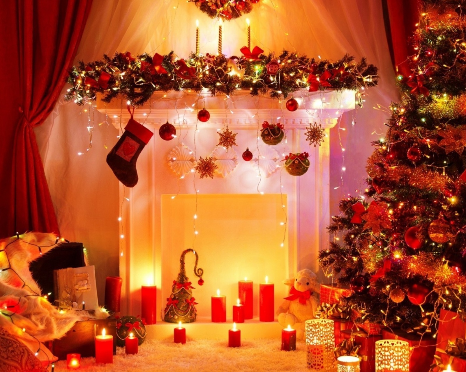 Home christmas decorations 2021 wallpaper 1600x1280