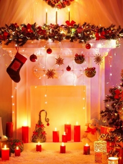 Home christmas decorations 2021 wallpaper 240x320