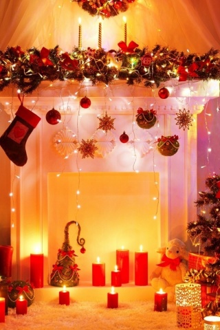 Sfondi Home christmas decorations 2021 320x480