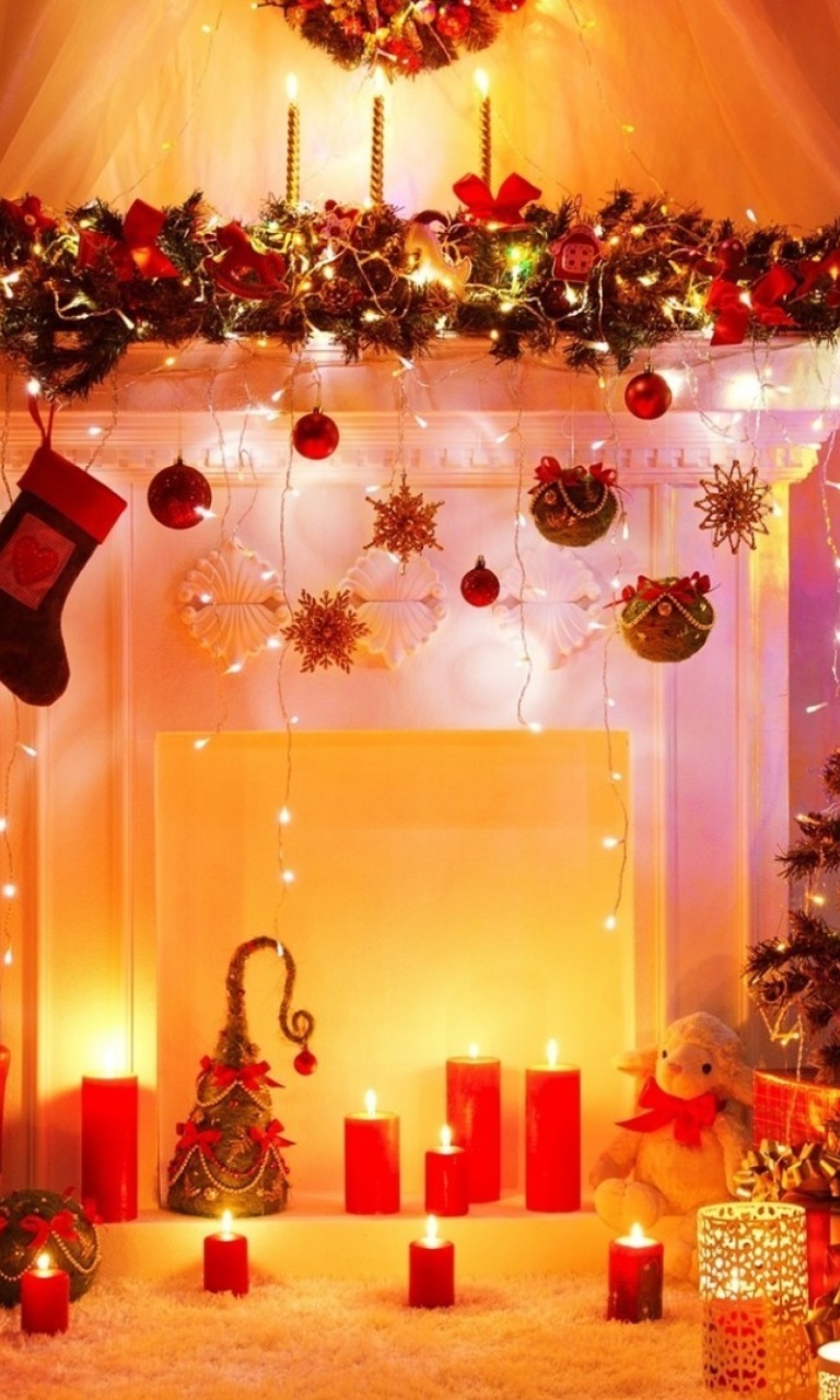 Обои Home christmas decorations 2021 768x1280