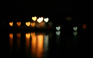 Heart Bokeh Background for Android, iPhone and iPad