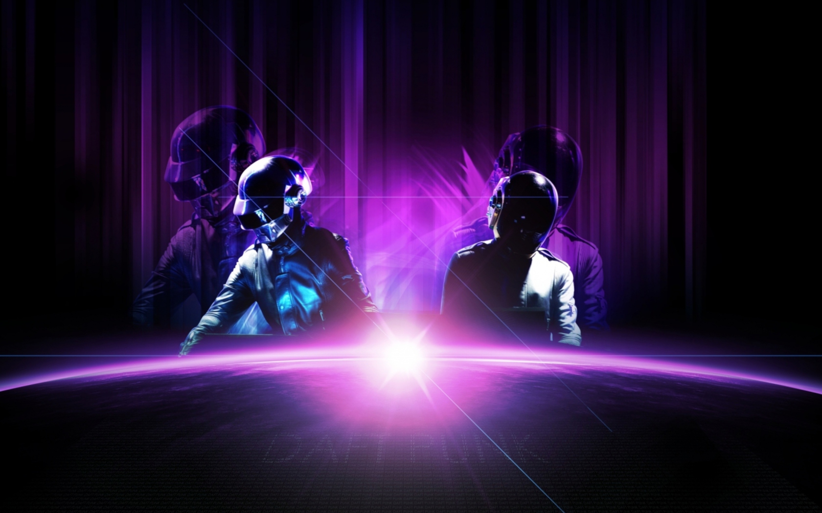 Screenshot №1 pro téma The Radiance of Daft Punk 1680x1050