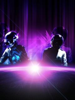 The Radiance of Daft Punk wallpaper 240x320