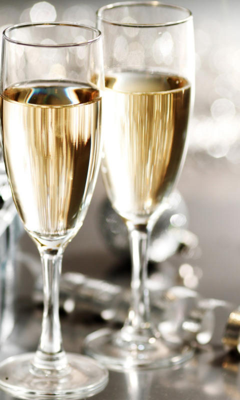 Sfondi New Years Eve Champagne 480x800
