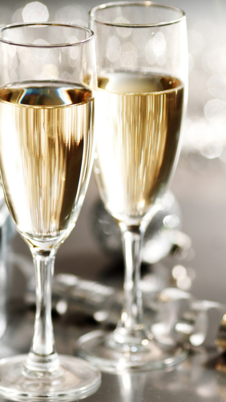 New Years Eve Champagne wallpaper 750x1334