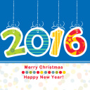 Sfondi Colorful New Year 2016 Greetings 128x128