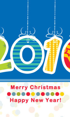 Screenshot №1 pro téma Colorful New Year 2016 Greetings 240x400