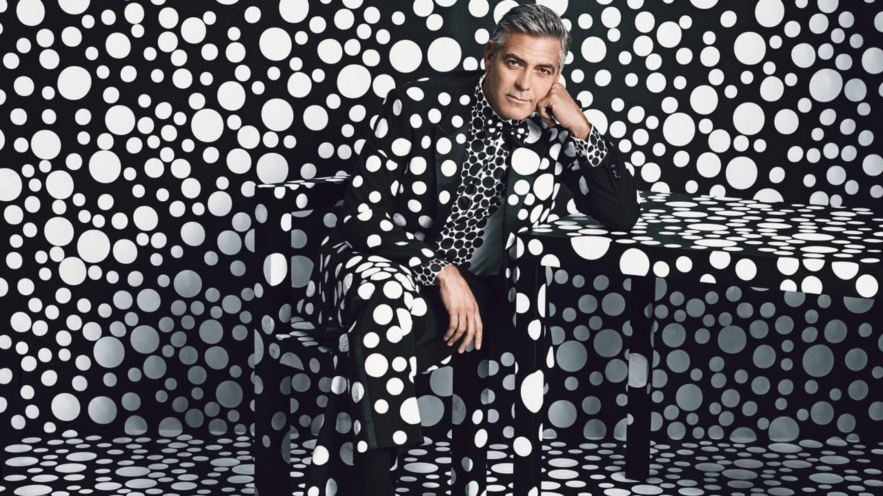 George Clooney Creative Photo wallpaper 1280x720