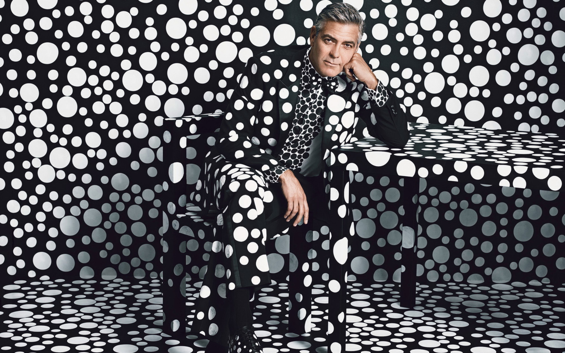 Sfondi George Clooney Creative Photo 1920x1200