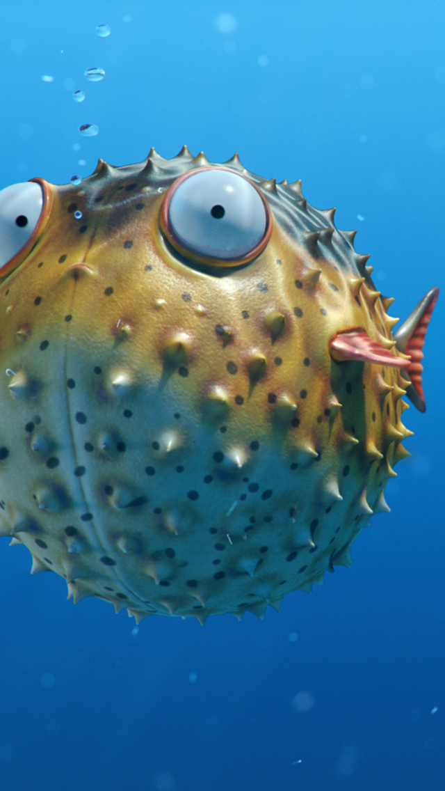 Screenshot №1 pro téma Funny Bubble Fish 640x1136