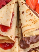 Fondo de pantalla Most delicious pancakes with jam 132x176