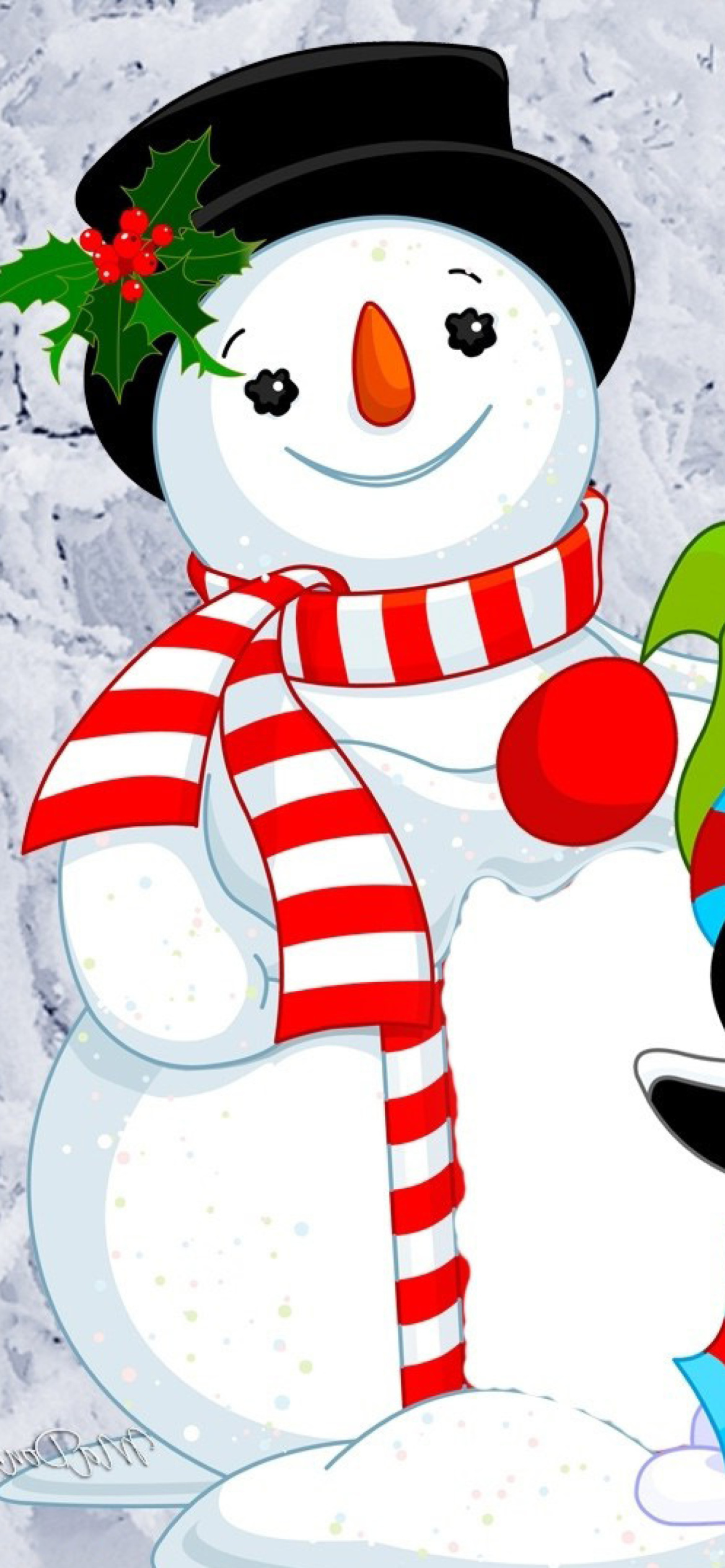 Sfondi Snowman and Penguin Toys 1170x2532