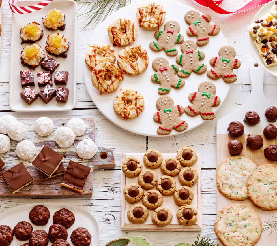 Das Traditional Christmas Cookie and Gingerbread Wallpaper 960x854