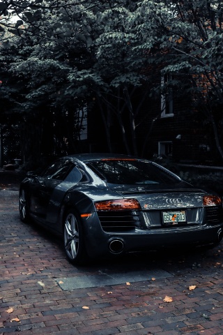 Audi R8 Black V10 screenshot #1 320x480