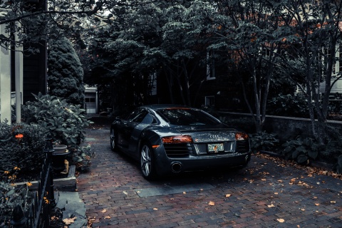 Audi R8 Black V10 screenshot #1 480x320