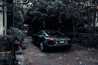 Audi R8 Black V10 Picture for Android, iPhone and iPad