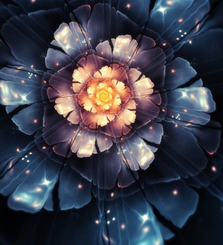 Kostenloses Digital Blossom Wallpaper für iPad
