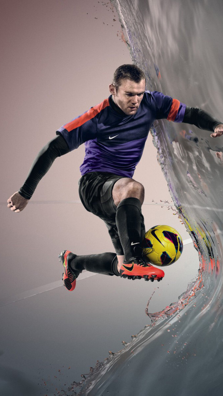 Fondo de pantalla Nike Football Advertisement 750x1334