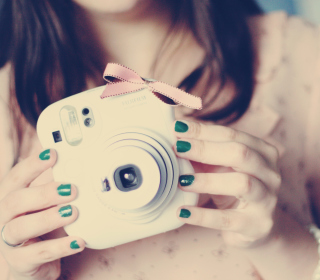 Картинка Cool White Fujifilm Camera на телефон iPad